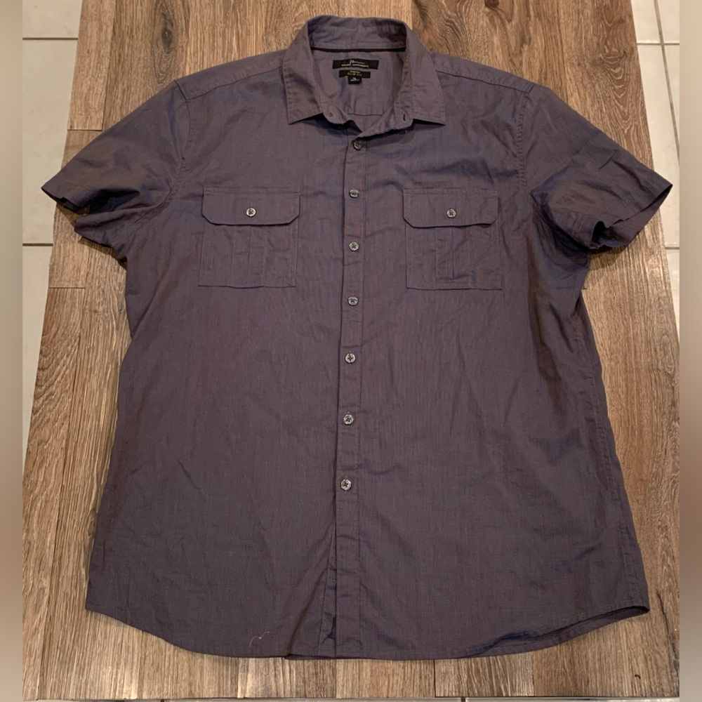 Marc Anthony Slim Fit Stretch Shirt - Gray